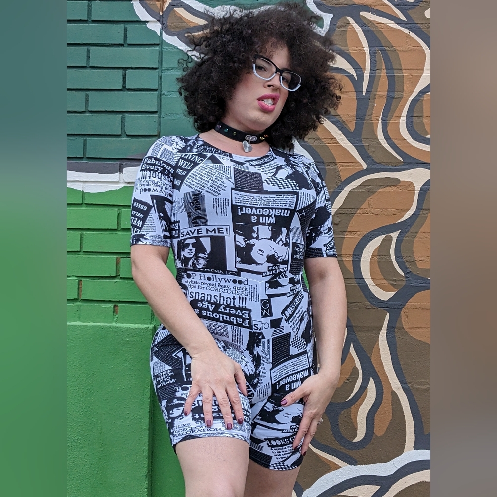 Touch Me Pop Art Bodysuit | Size S